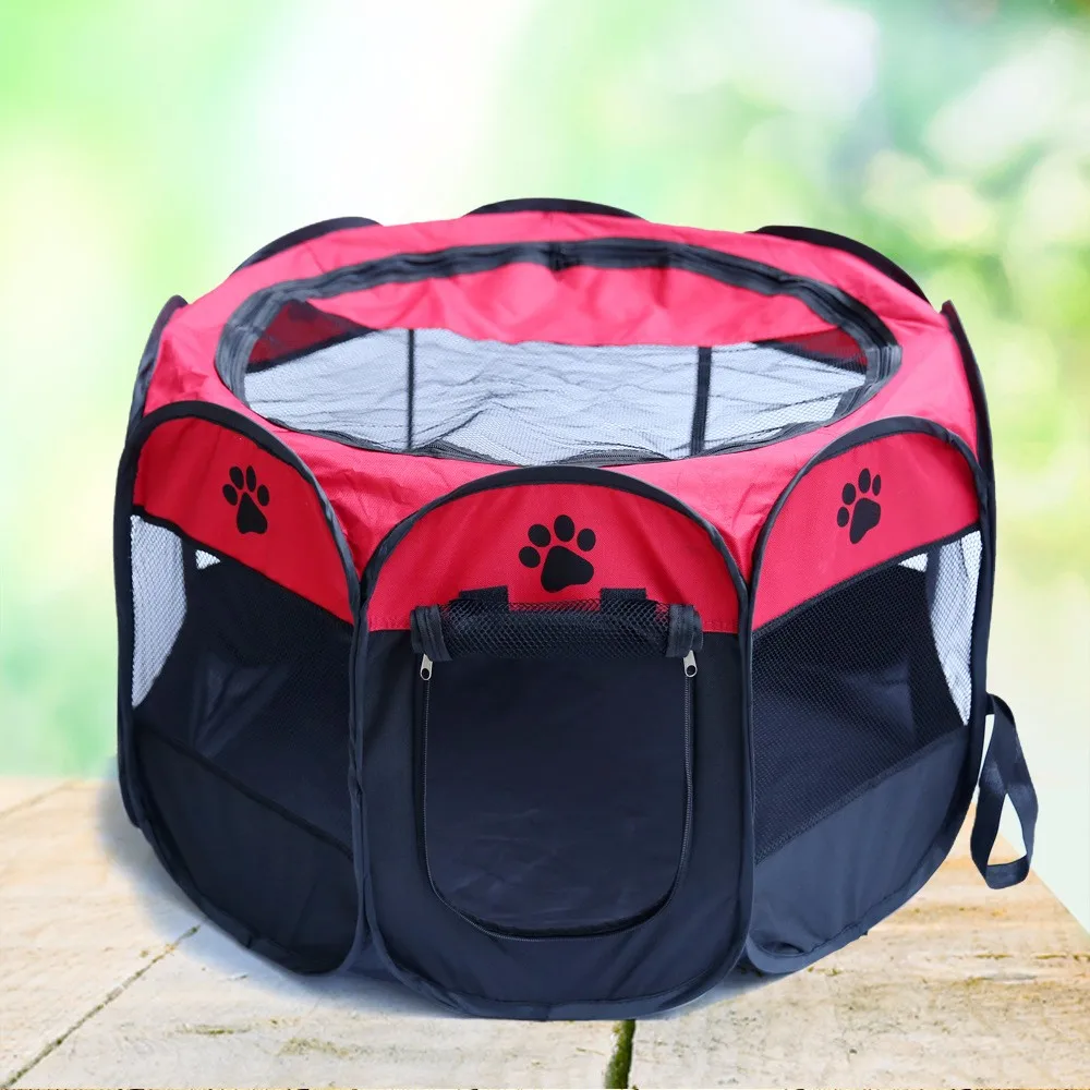 Pet Playpen Foldable Portable Soft Sided Pet Playpen Outdoor Dog