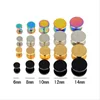 6-14 mm Surgical Steel Fake Cheater Ear Plugs Gauge Earrings 4 Colors Sterilized Body Piercing Jewelry