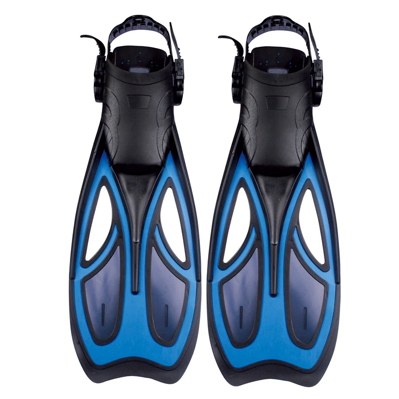 Open Heels Adjustable Under Water Long Rubber Free Diving Fins - Buy ...