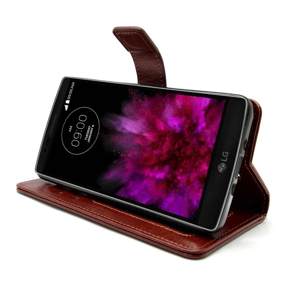 luxury Flip Book wallet Phone case for LG G flex 3 leather pouch