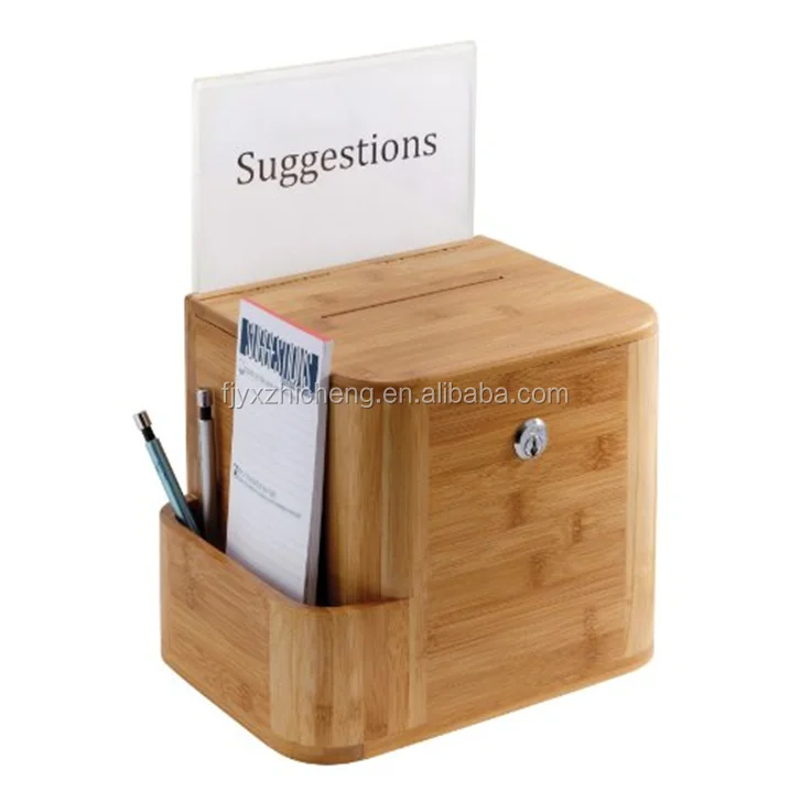 new design multi function bamboo suggestion box sale new design multi function bamboo suggestion box sale