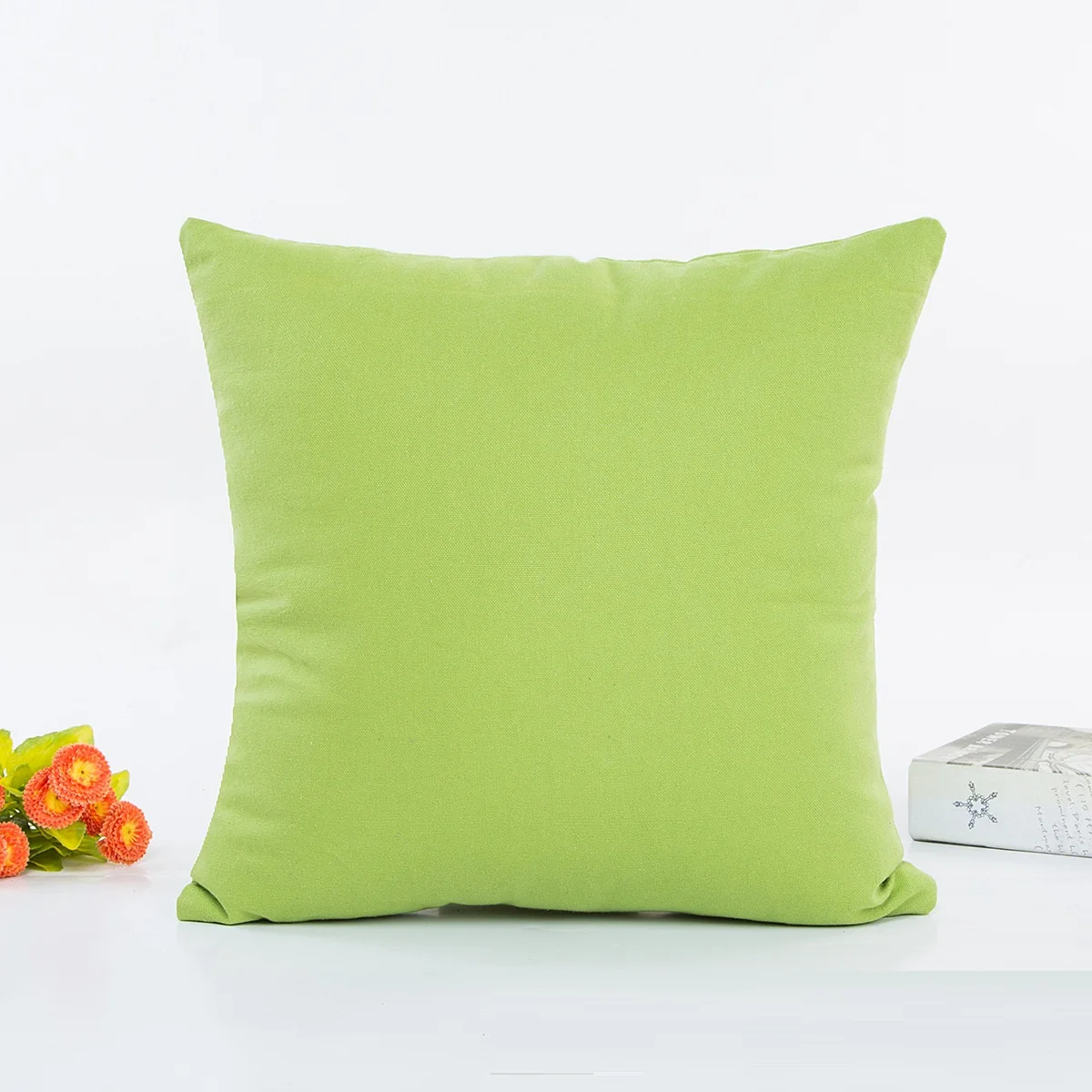 Wholesale 100 Cotton Canvas Plain Dyed Online Sale Cushion Covers