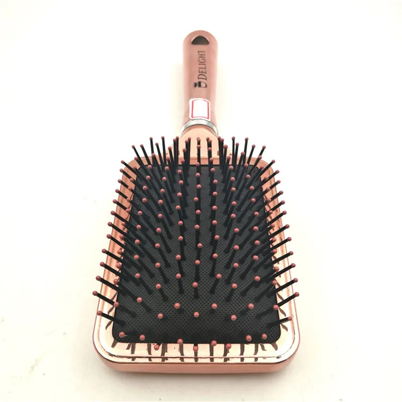 Wholesale Private Label Paddle Brush Best For Detangling Plastic Rose