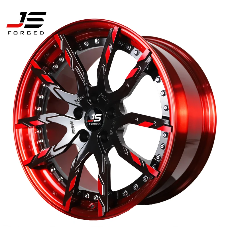 Aluminum Alloy Material Deep Dish 16 17 18 19 20 21 22 Inch Dark Red