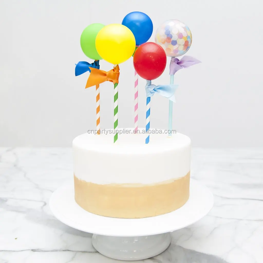 3D Hot Air Rainbow Cloud Balloon Birthday Cake Topper Kids Baby Shower  Party Favors Cake Decorating Dessert DIY Baking Ins Decor - AliExpress