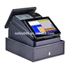 Hot sale! touch screen pos all in one Cash register for sale with thermal printer, OS, Software,cash drawer,dual screen