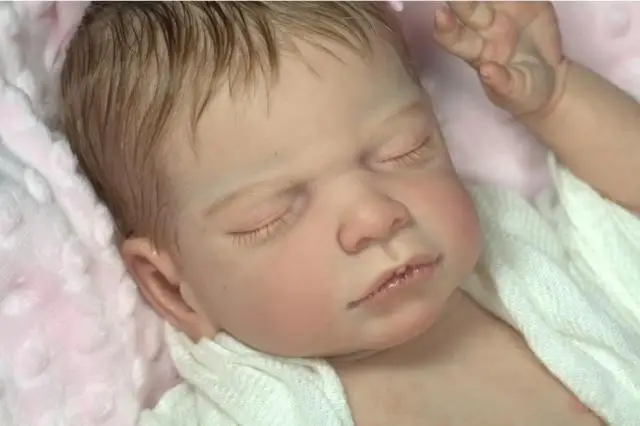 rare limited edition solid silicone reborn baby doll kit DIY blank kits head 3 4 arms