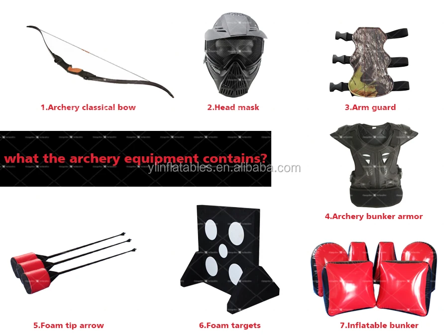 Inflatable Archery Aim Games Protect Mask Full Face Paintball Bunker Archery Arrow Games Mask