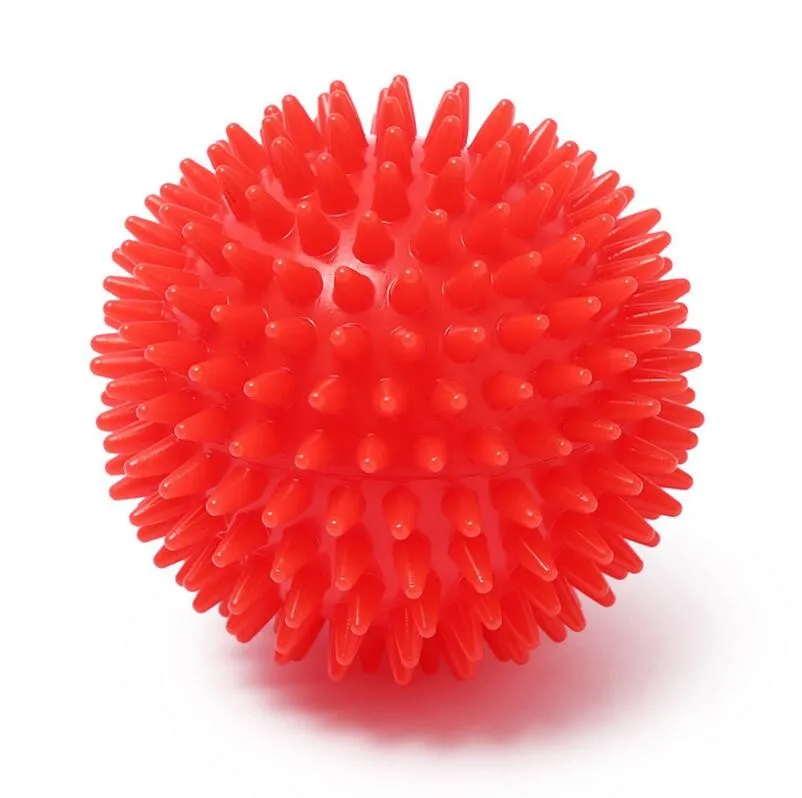 Японский шар с шипами 5. Мяч массажный, диам. 9см, красный. Мяч массажный с шипами. Мячик для массажа новорожденных. Массажный шарик с шипами.