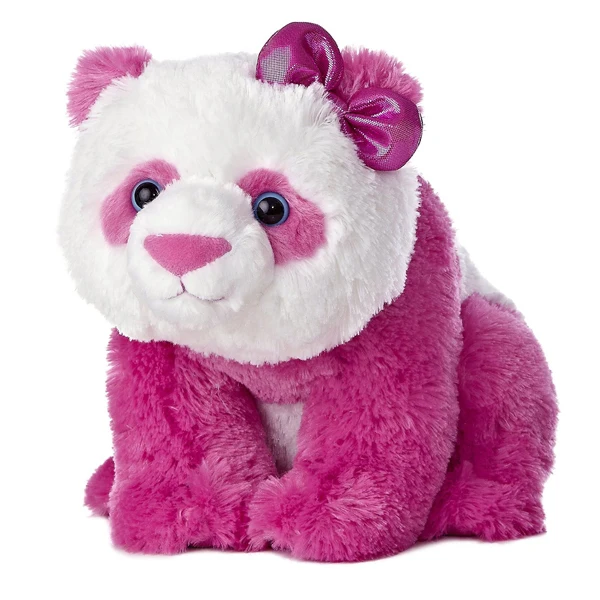 New Product Promotional Fluffy Soft Pink Panda/stuffed Pink Panda/plush