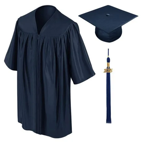 Wholesale Preschool Navy Blue Shiny Kid Graduation Gown - Buy Navy Blue ...