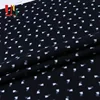 2019 hot selling fashion black pattern printed winter clothing fabric samples free for shirt dress