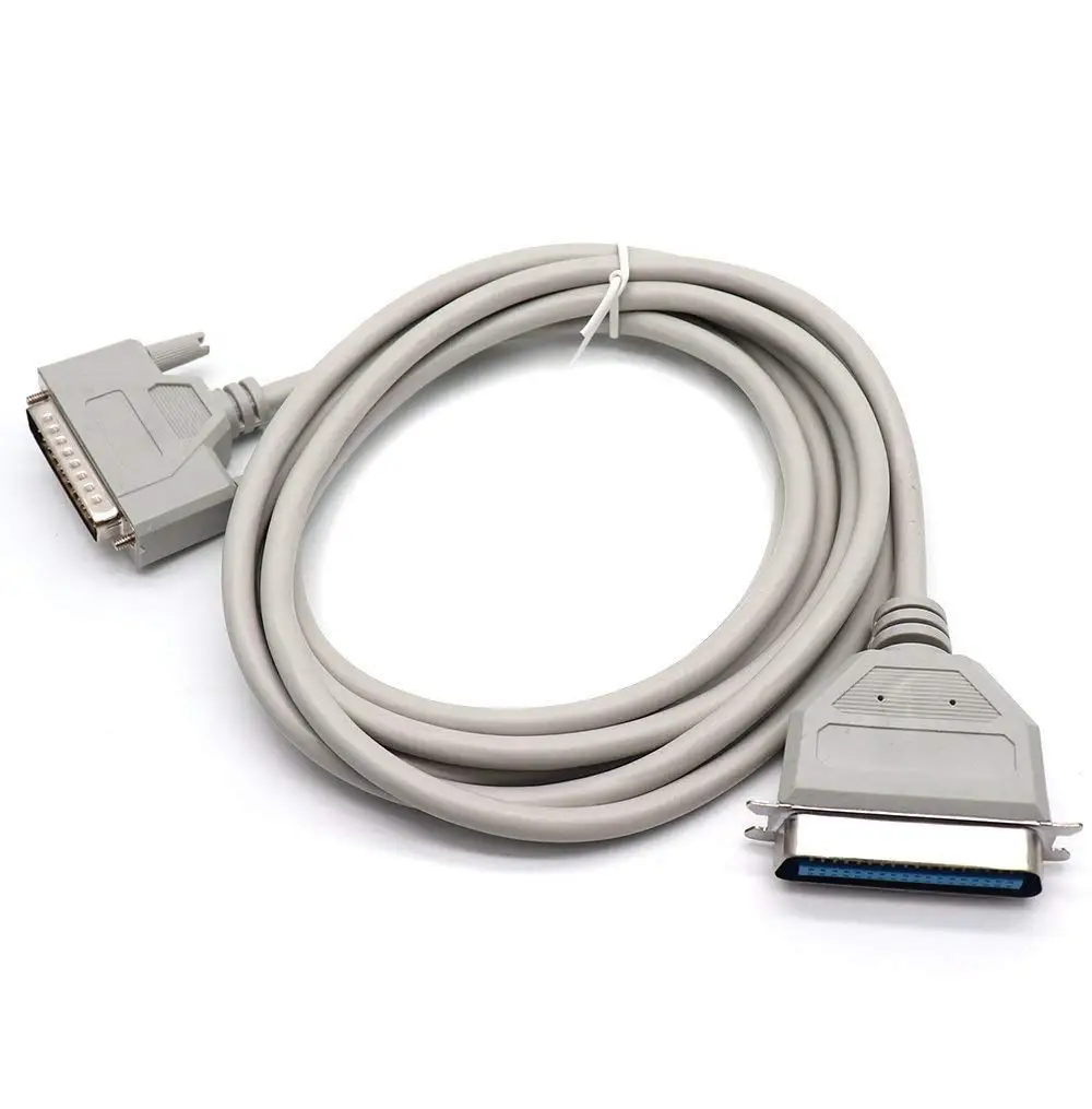 2m kenable IEEE1284 Printer Cable ~6 feet 25 pin Male to 36 pin Centronic Male