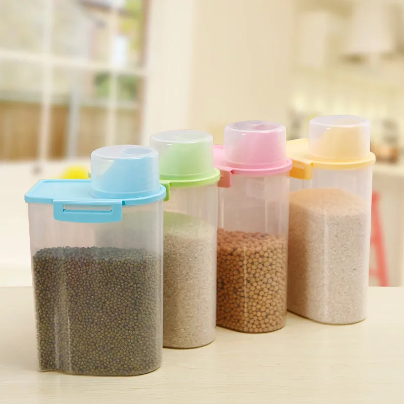 Hot Selling Empty Plastic Material Kitchen Storage Bottles And Jars ...