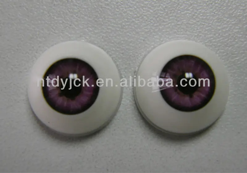 ACRYLIC OVAL DOLL EYES IN BLUE/GREY IN A VARIETY OF SIZES  Code EYO 
