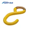 S Hook for Straps Tie Down Hook with Black or Yellow Coated