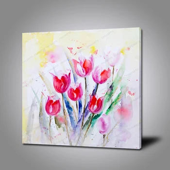 Kualitas Tinggi Tulips Bunga Lukisan Cat Minyak Buy Tulips Bunga