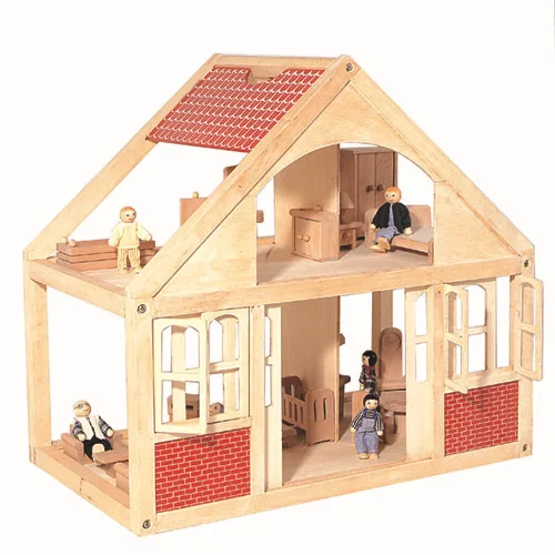 small wooden dolls house