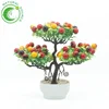 Factory Direct Wholesale Cheap Hot Sale Decorative Bonsai Artificial Cherry Fruit Tree Bonsai With Pot