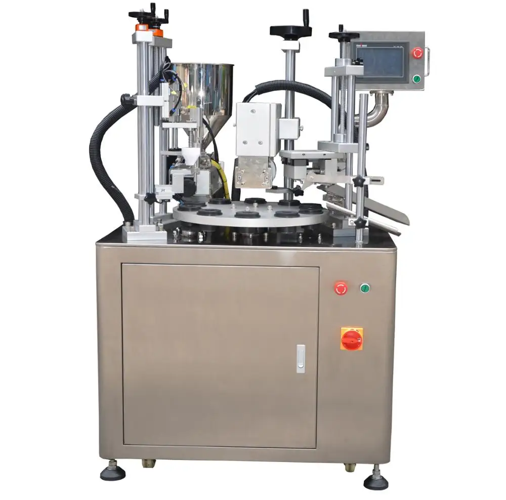 Manual Tube Filling And Sealing Machine For Small Size Squeeze Pe