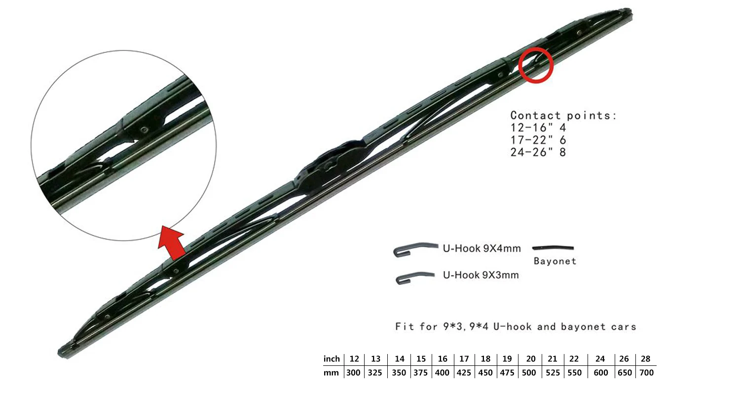 Traditional Windshield Winter And Wiper Blade All Sizes Buy