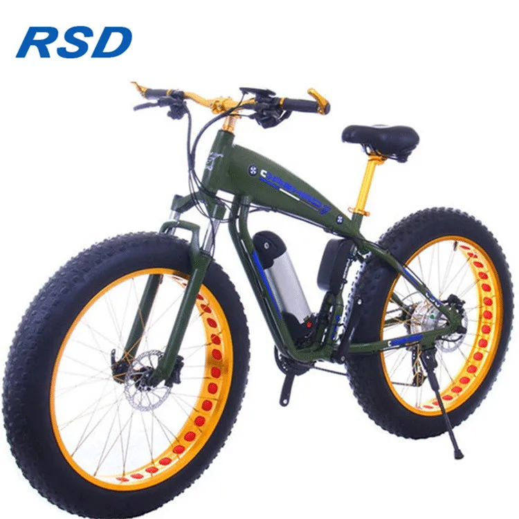 Electric Bicycle 2018,Gold Color E Bike Cycle 36v 10ah,350w E Bikes Lithium Battery Power Supply