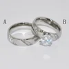 New Arrival Sliver Color Stainless Steel Engagement Ring BR20055