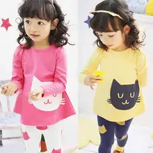 New baby Girl Kids clothes long sleeve Top Casual Shirt Leggings Pant 2pcs Outfit 2Pcs Suit