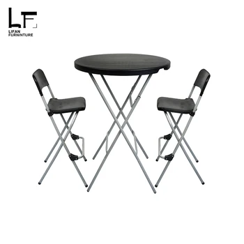 80cm Round Fast Food High Gloss Folding Dining Table And Chairs Product On 80cm Round Fast Food High Gloss Folding Dining Table And Chairs Product On