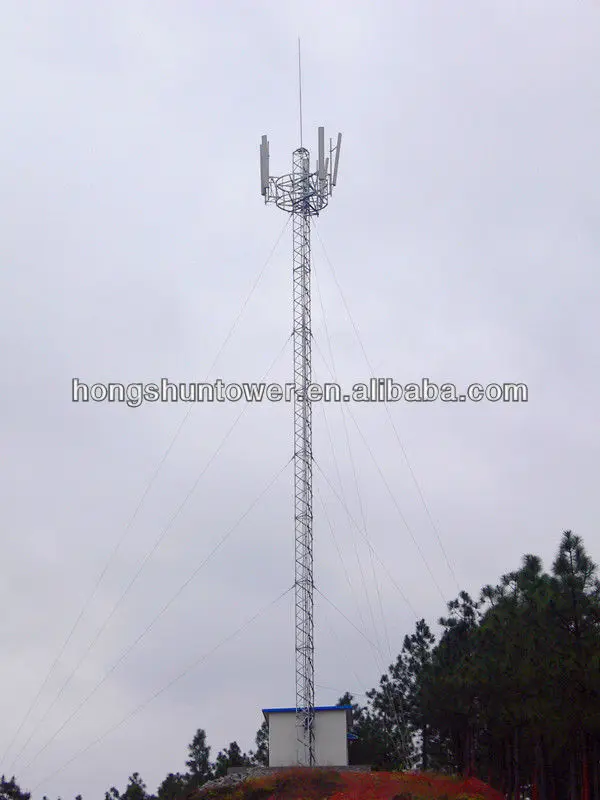 Guyed Wire Mast Steel Telecom Tower - Buy Guyed Mast,Guy Wire Tower ...