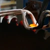 High frequency induction segment brazing machine
