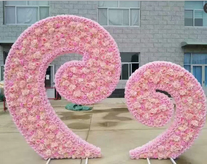 Artificial Flower Carpets For Celebration Pink And White Decorative
