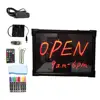 12*16 inch flashing illuminated erasable hanging DIY message led writing board open sign for shop cafe bar