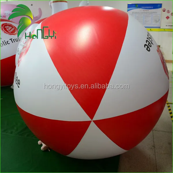 red and white beach ball