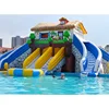 Blue Springs Inflatable Water Slide, Giant Inflatable Pool Slide for adult