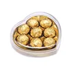 SUNSHING High Quality PS Material Heart shape Candy Box Crystal Chocolate Box Plastic