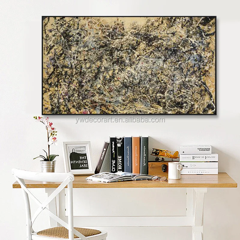 ジャクソンポロック複製デジタルプリントキャンバスアートジクレー壁画 Buy 壁絵画 キャンバスアートクレーの絵画 ジャクソン ポロック再現 Product On Alibaba Com