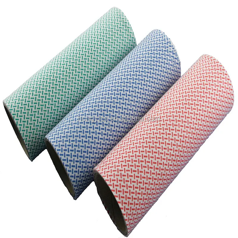 China Supplier Nonwoven Fabric Cloth/wipe Roll,Kitchen Cloth/wipe Roll