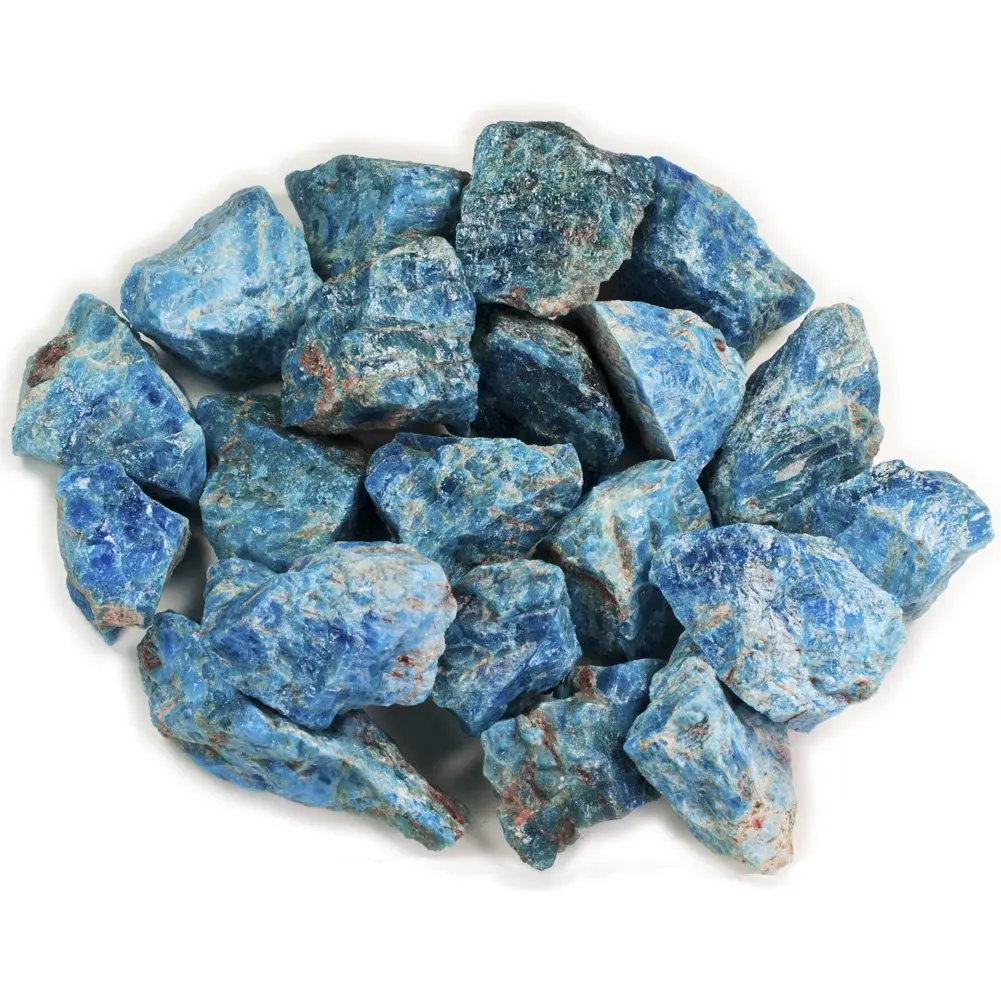 1 LB BLUE APATITE LOT Rough Raw Crystal Stones MADAGASCAR BEST VALUE Gems LARGE
