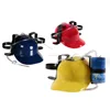 promotion gift party purpose plastic beer hat funny beer drinking helmet HT8555