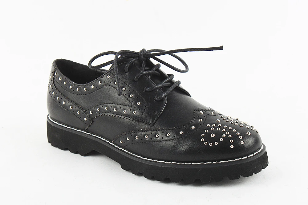 ladies black lace up shoes