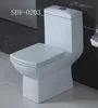 Good quality sanitary ware one piece s-trap 220mm 250mm square toilet for india market