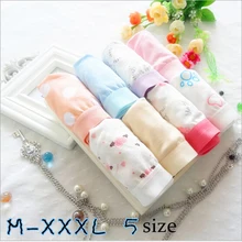 Women’s Panties Plus Size 3XL Print Flower Cotton Panties kulot Sexy Underpants Cute Panties For Ladies Briefs Underpants WW01