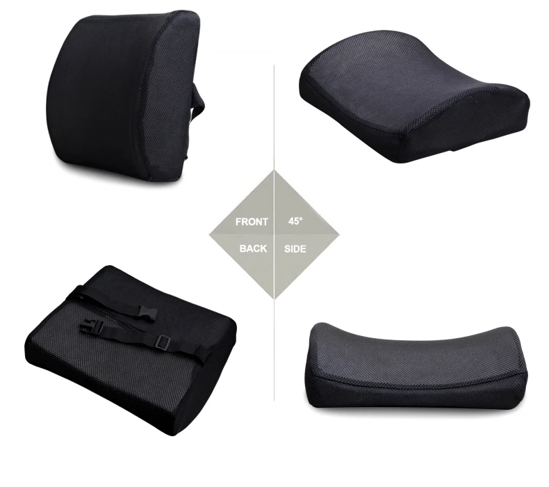 Custom Made Lumbar Support Memory Foam Back Support Pillow With Gentle