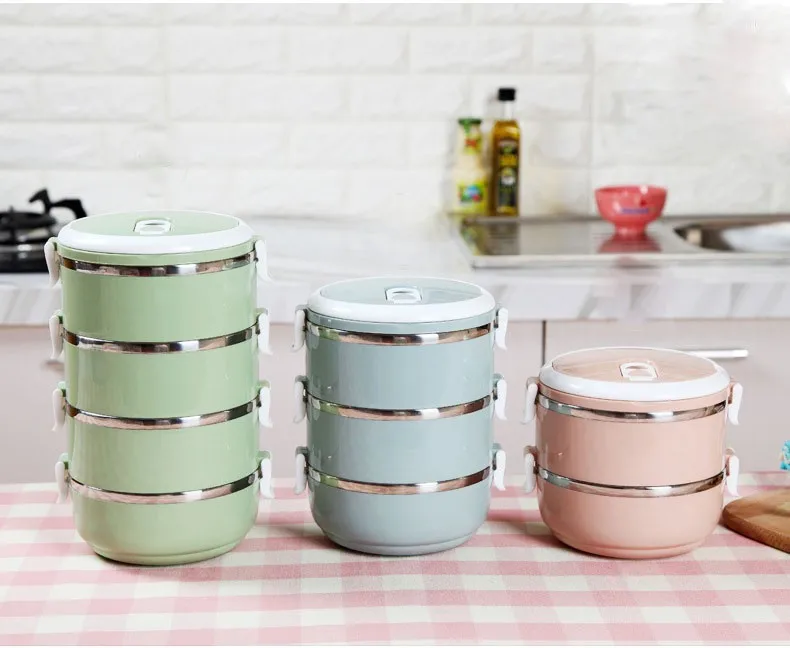 Wholesale Hot Sale Fashion Thermal Lunch Box Tiffin Lunch Box With Lock