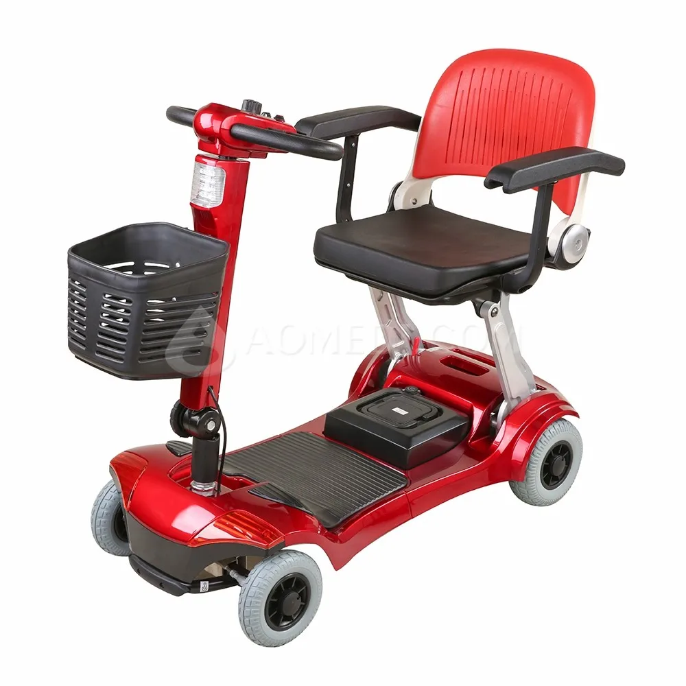 Cheap Compact Folding Mobility Scooters 24v Electric 4 Wheel Elderly