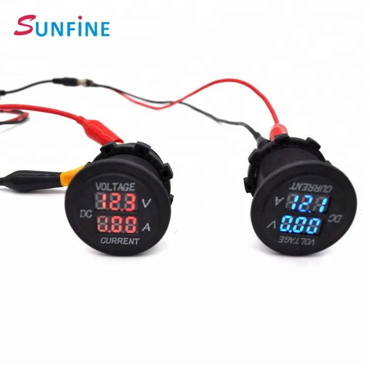 Waterproof 12v24v Car Motorcycle Led Dc Car Digital Display Usb