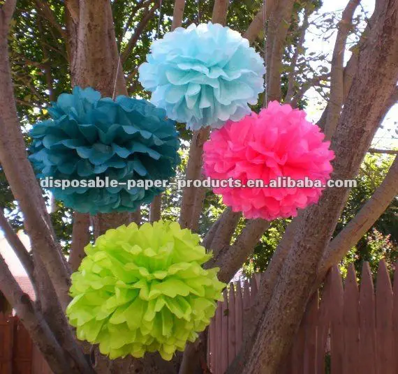 Baby Shower Decorations Hanging Poms Tissue Paper Flowers Bloom Balls Buy Paper Flower Pom Poms Paper Lanterns And Pom Poms Tissue Paper Balls