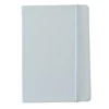 office classic style medium size hard cover plain white agenda leather journal notebook