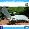 Vintage Aluminum Folding Webbed Chaise Lounger Lawn Chair Patio Deck Beach Pool